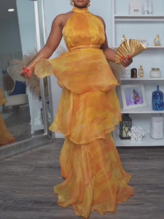 Aquarelle Yellow Two Pieces Set