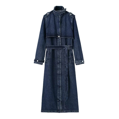 Stunning Denim Trench Coat