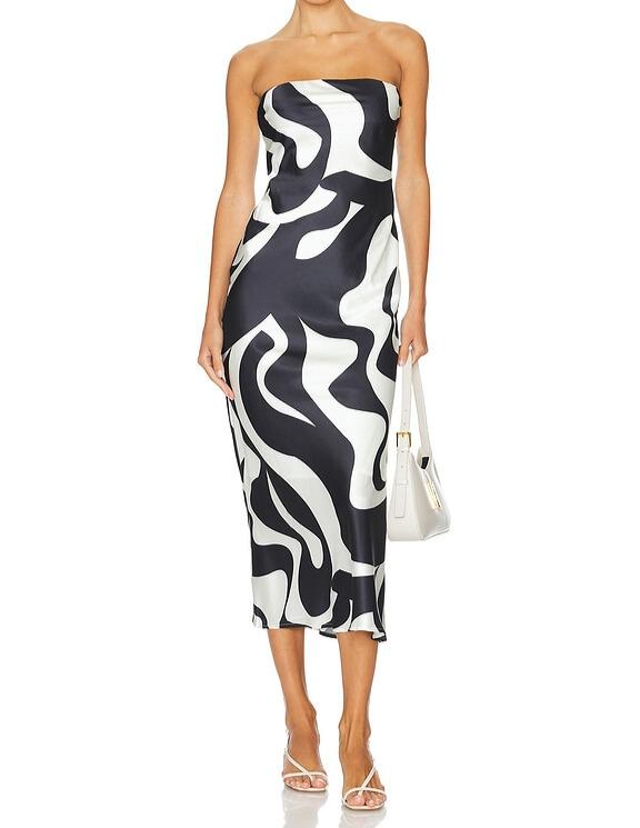 Printed Sheath Maxi Dress