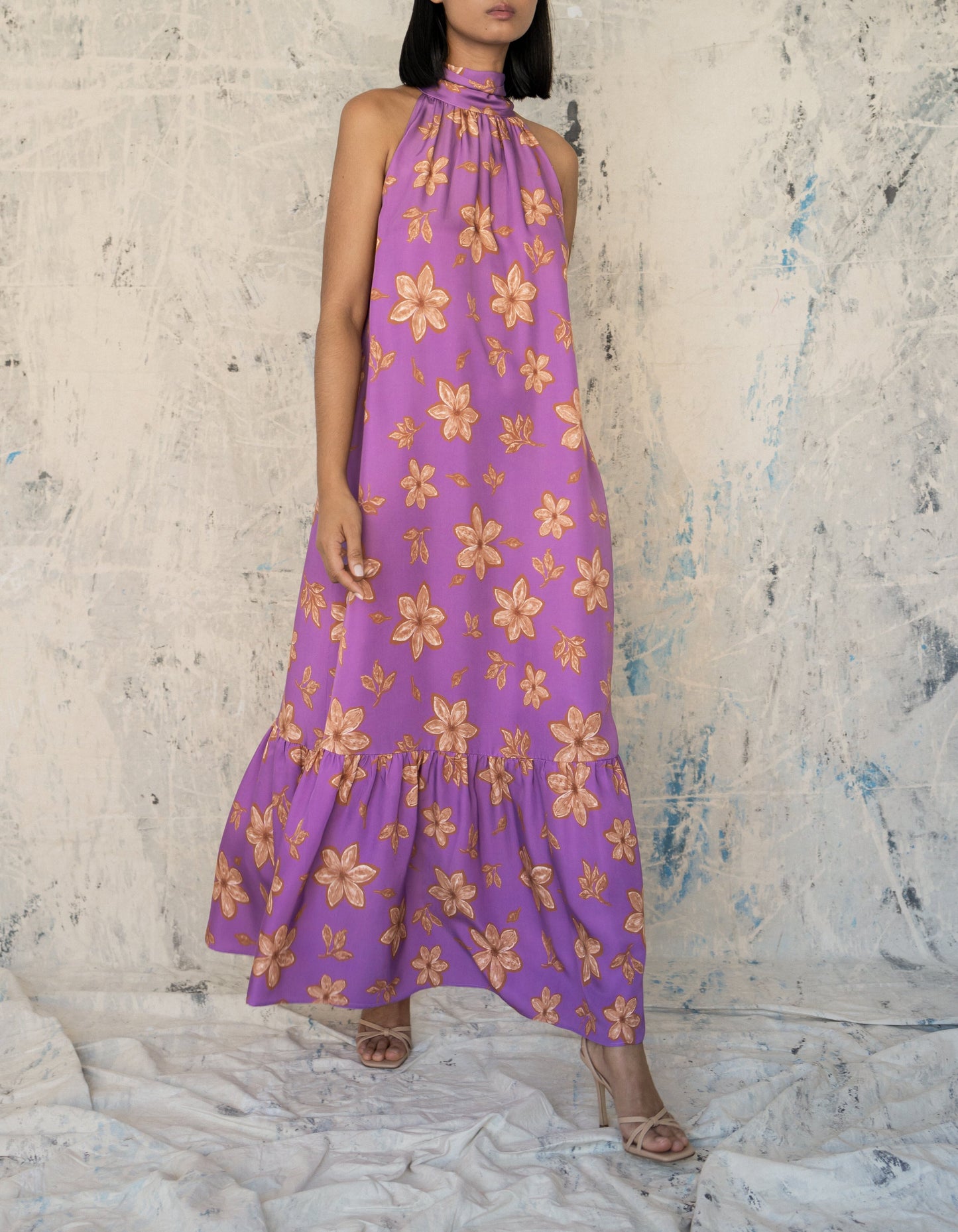 Purple maxi dress