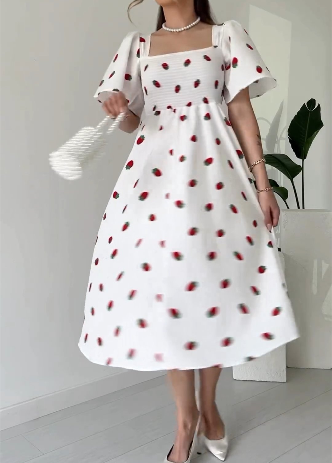 Little Floral White Dress