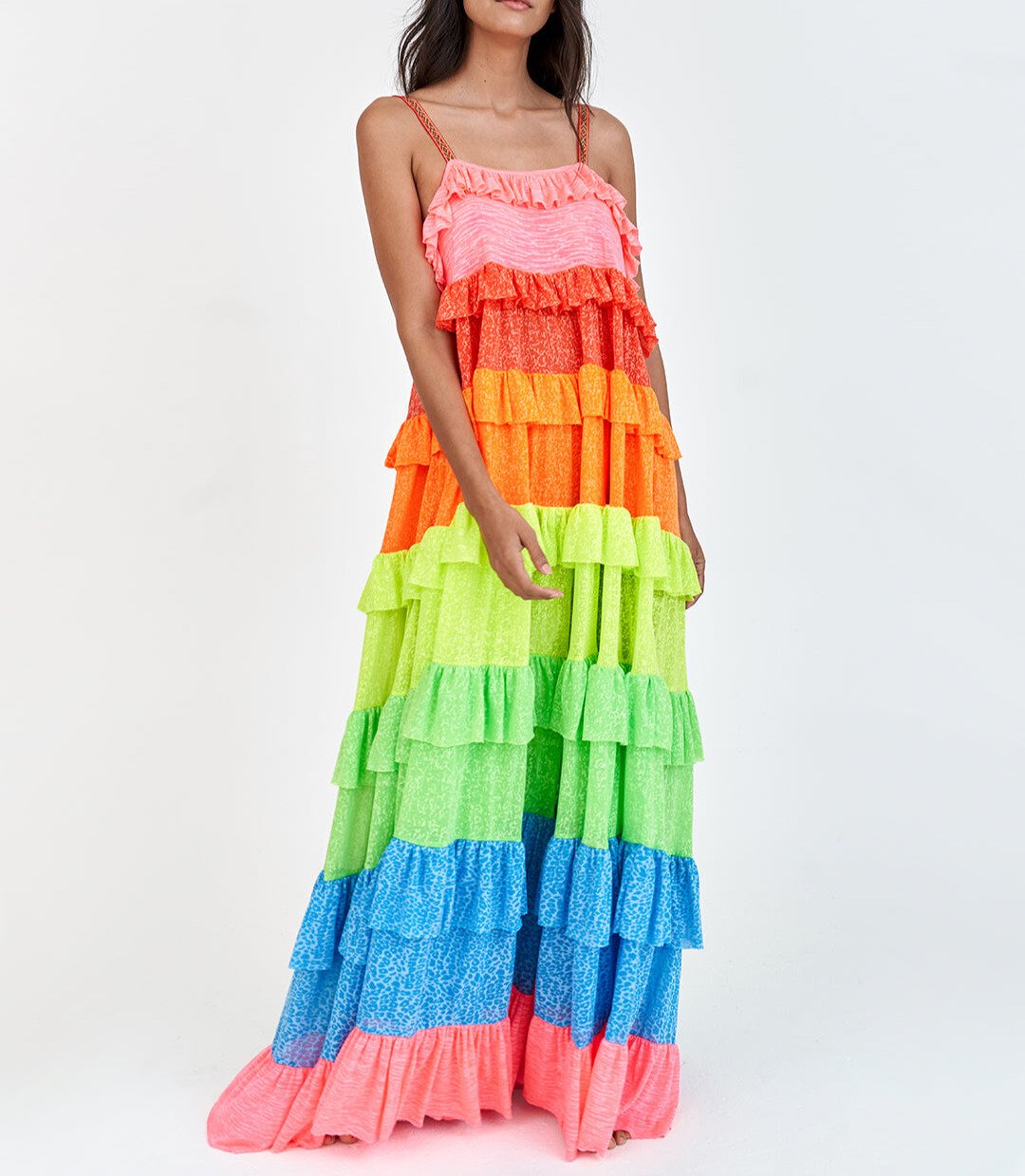 Rainbow maxi dress