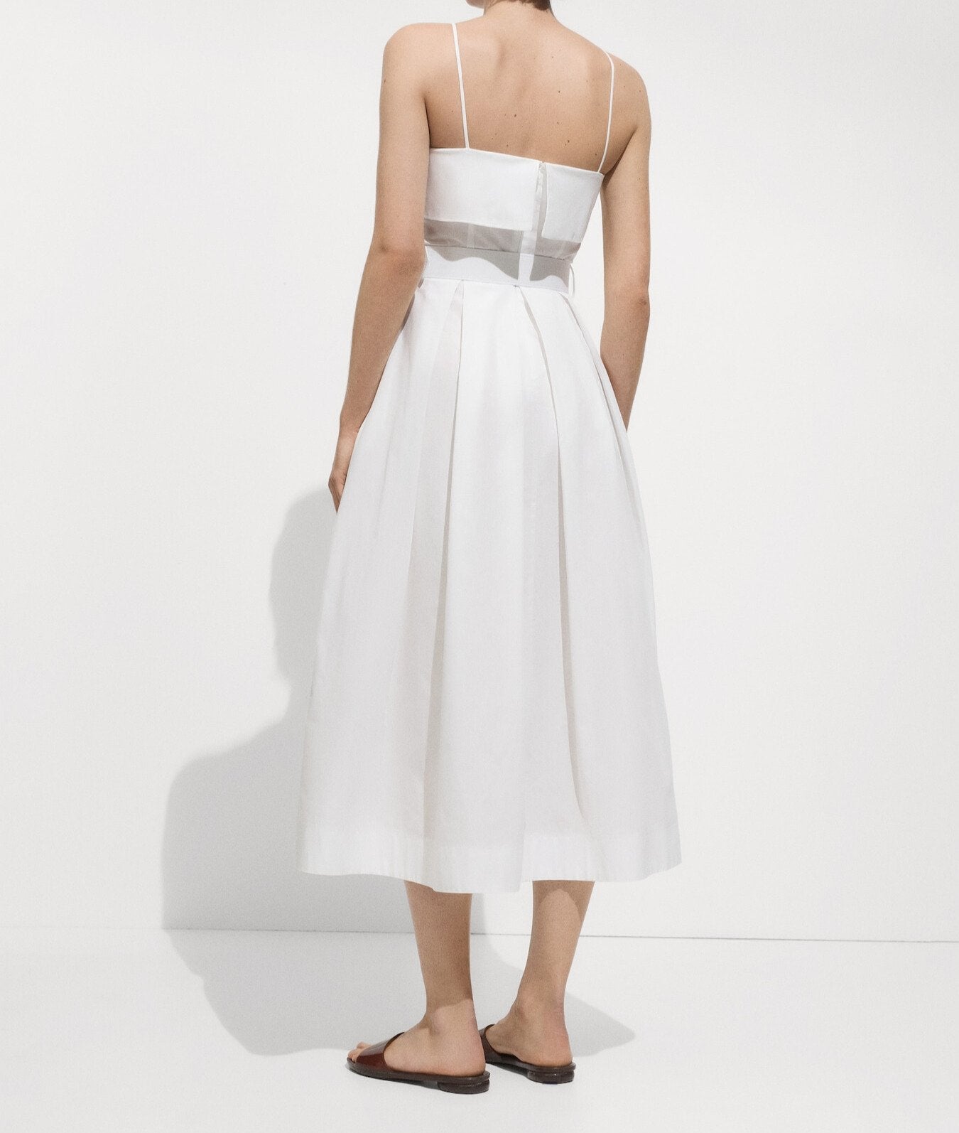 White Belted Maxi Dress