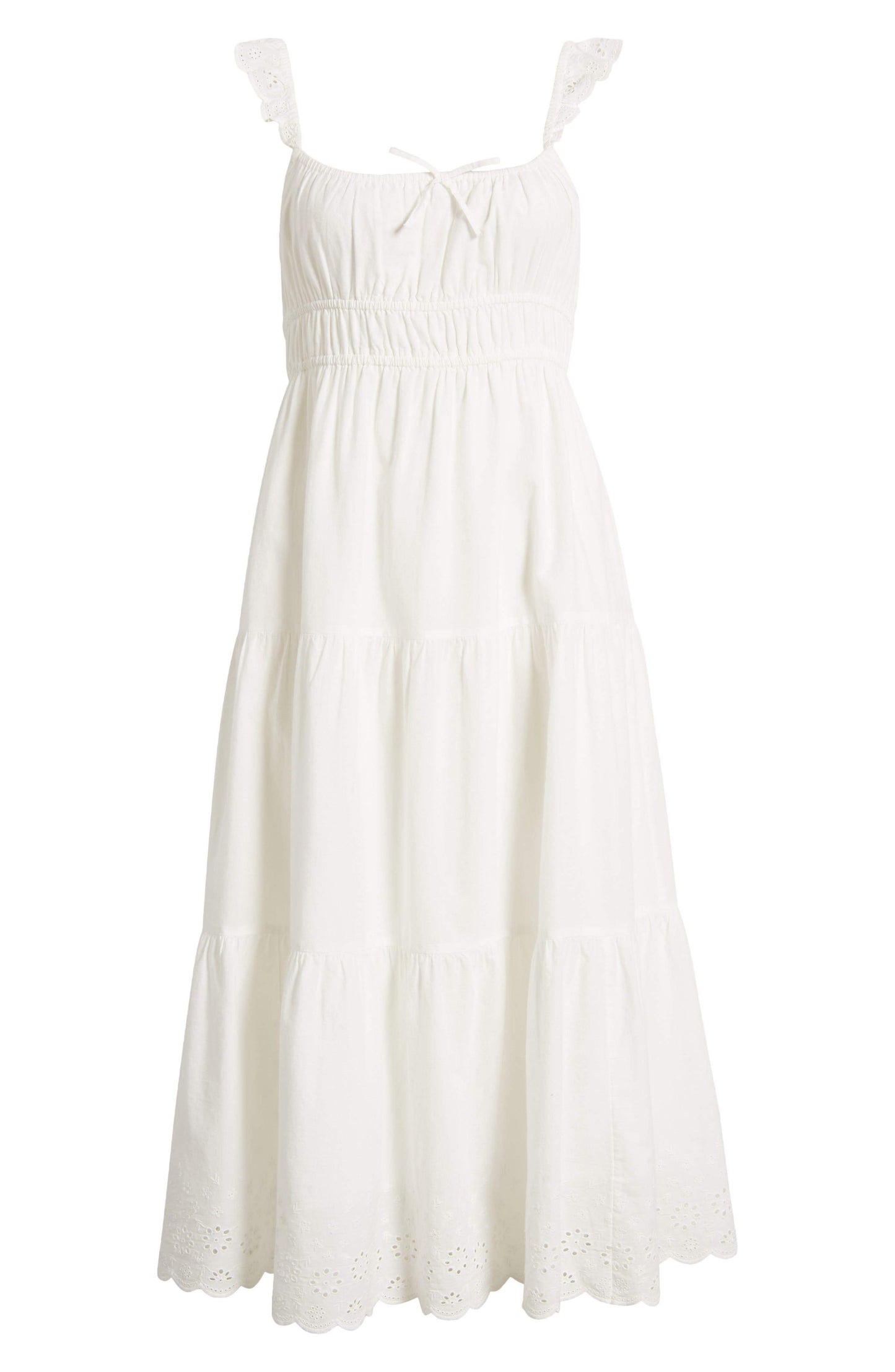 White Sleeveless Maxi Dress