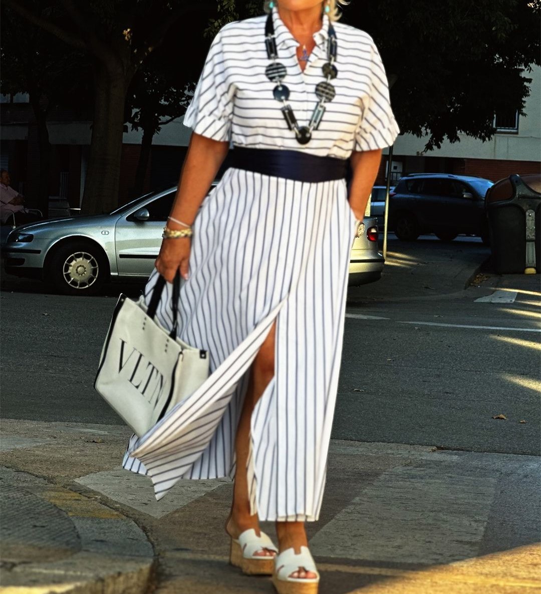 Horizontal Striped Dress