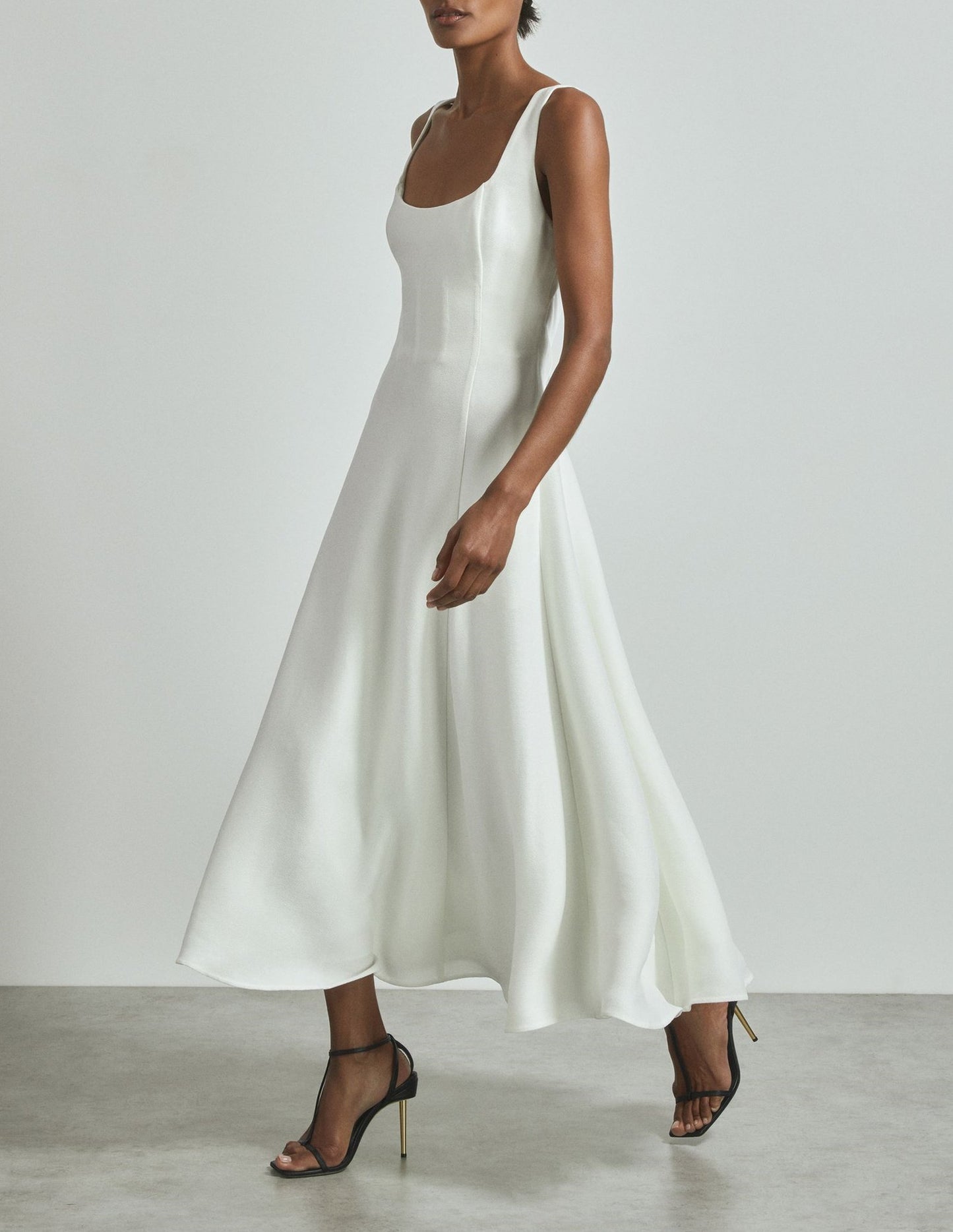 White Backless Maxi Dress