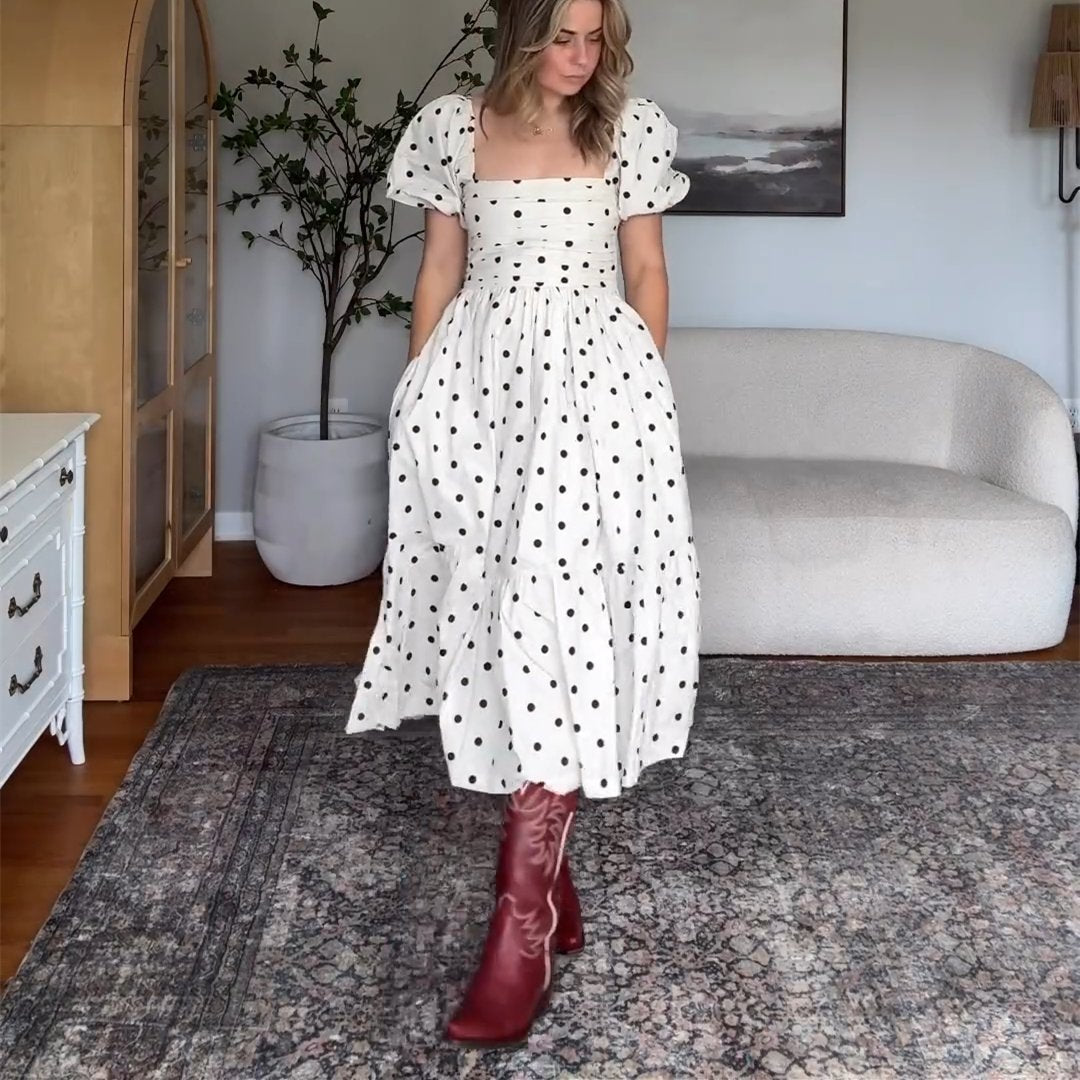 Long Spotted Dress