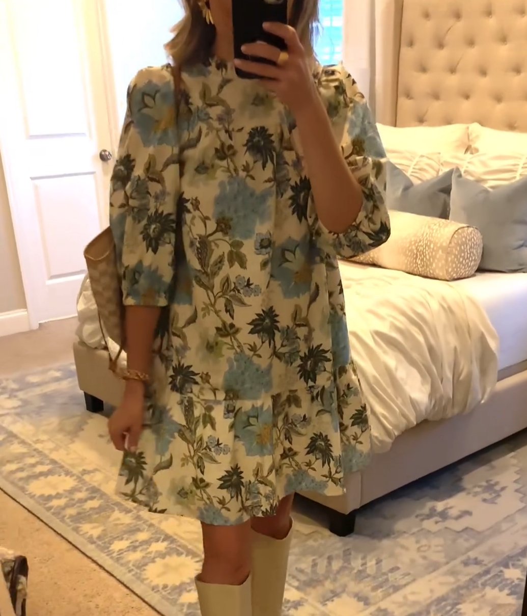 Ruffled Flower Dress