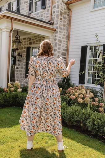 Little Daisy Waisted Maxi Dress