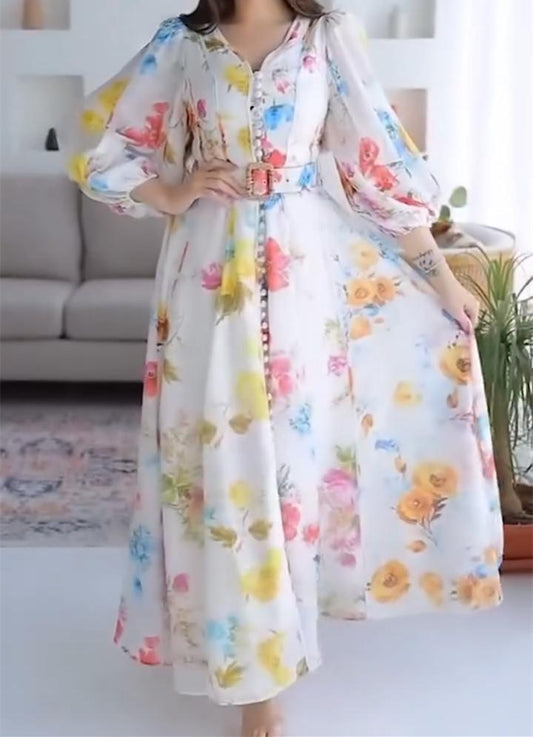 Long Sleeve Floral Dress