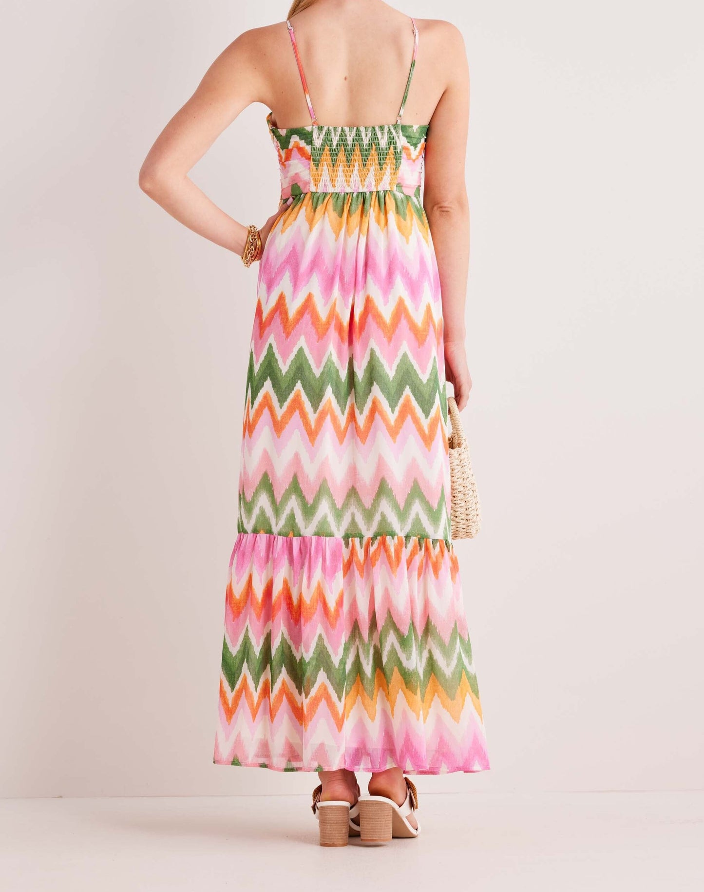 Printed Halter Maxi Dress