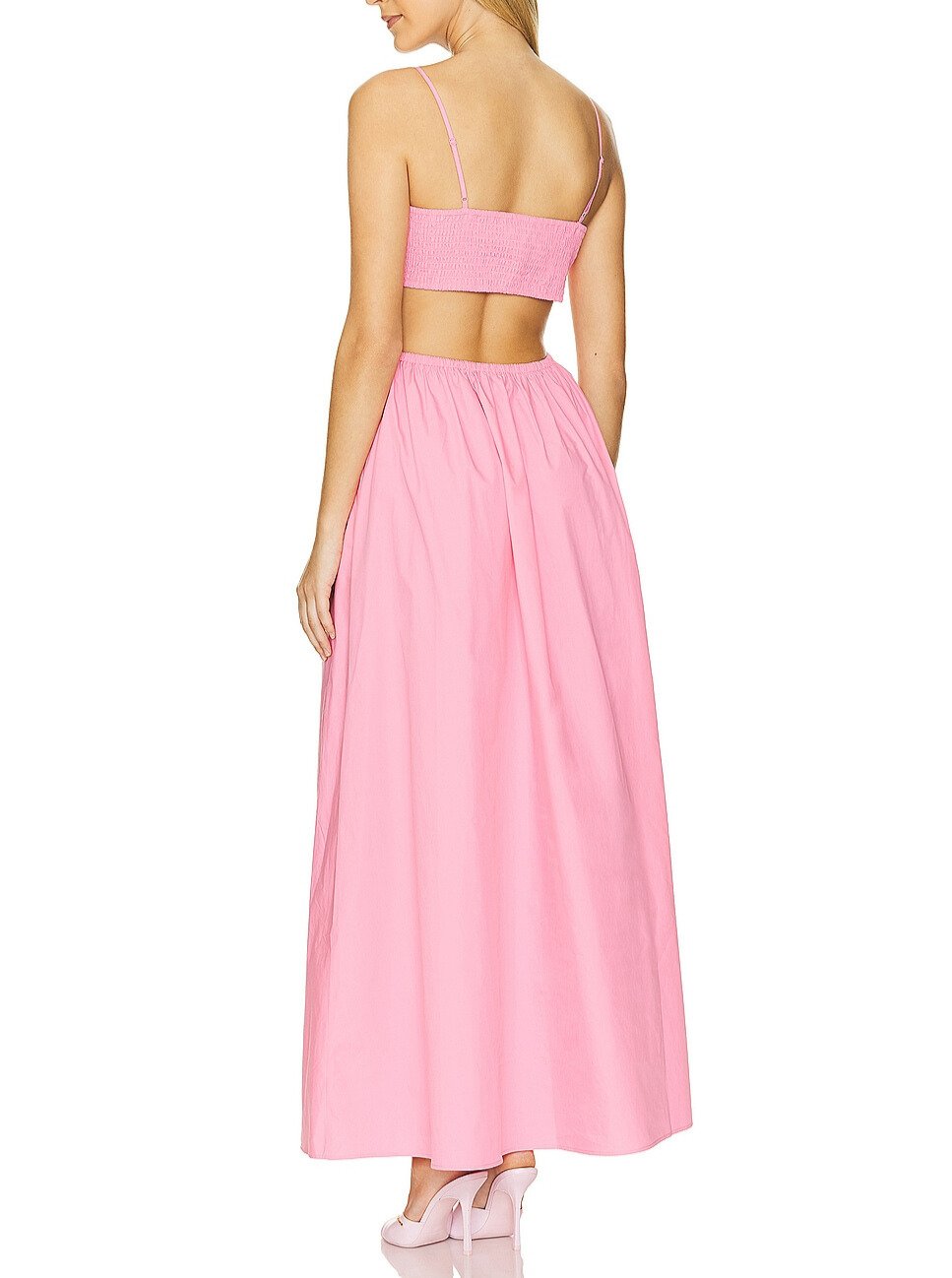 Pink Halter Maxi Dress