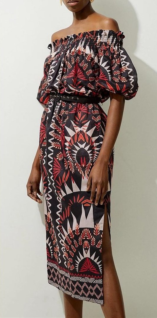 Strapless Split Maxi Dress