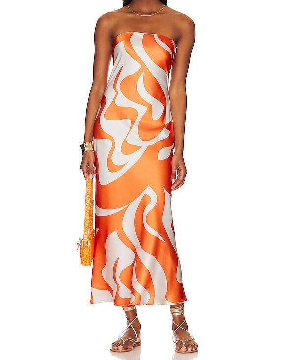 Printed Sheath Maxi Dress