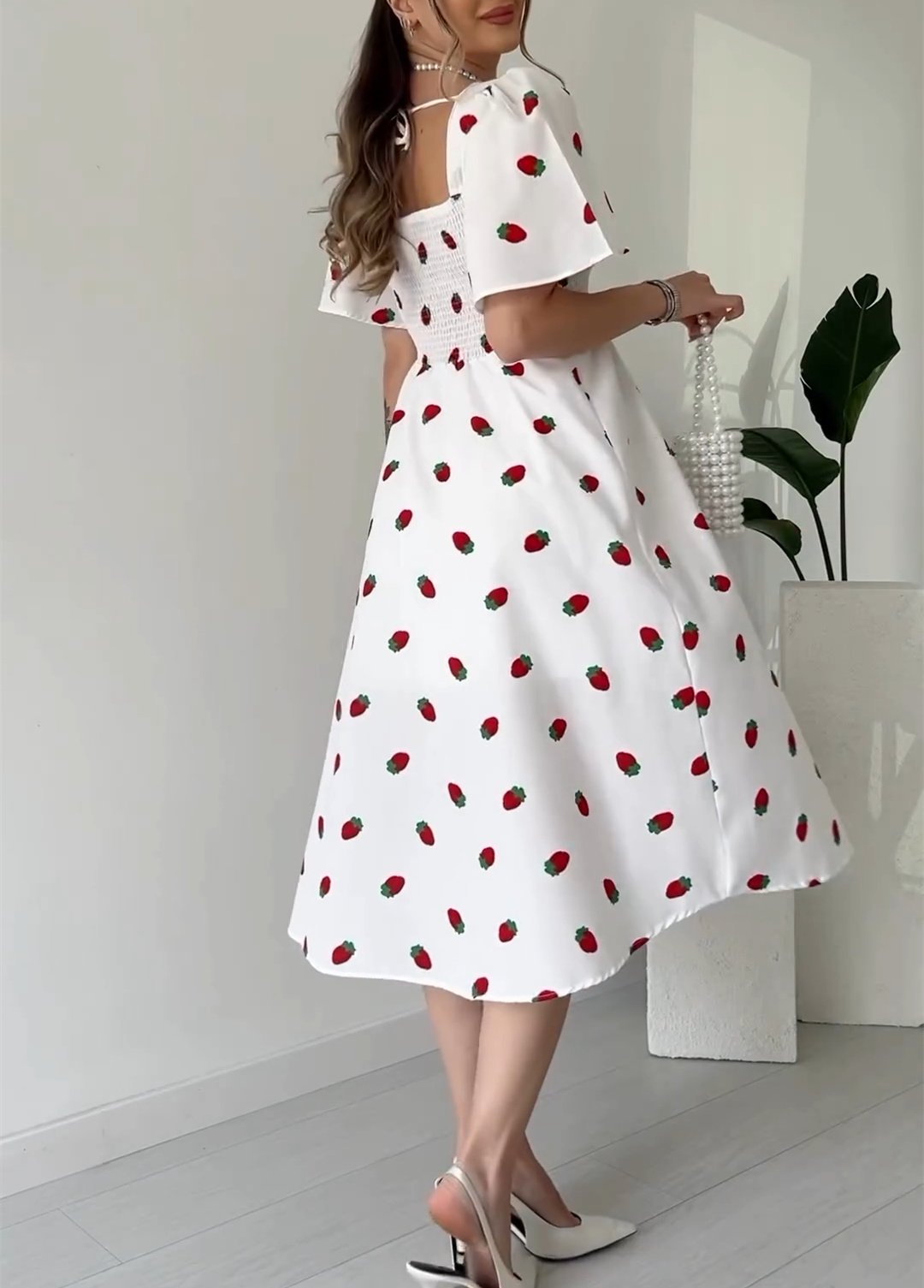 Little Floral White Dress