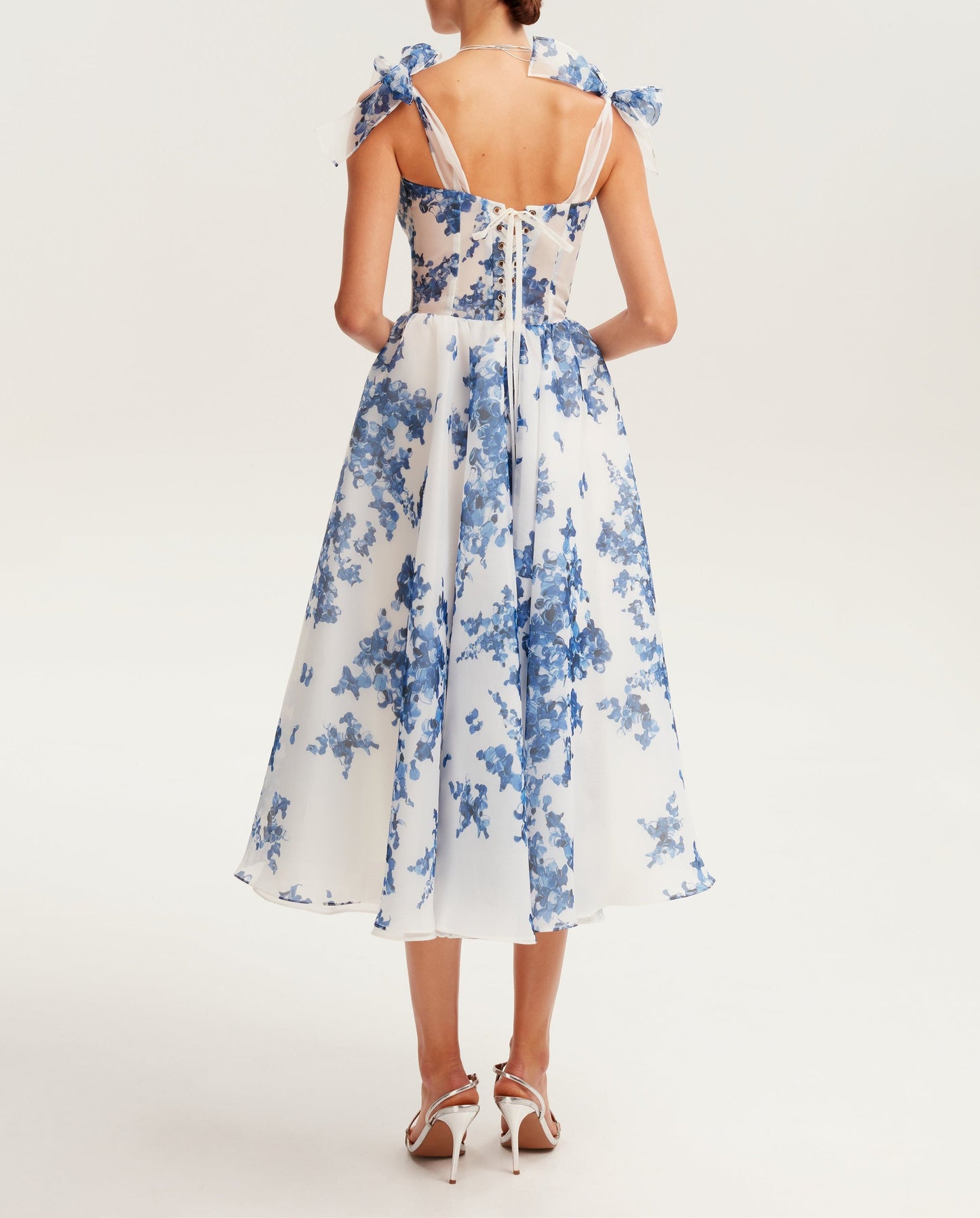 Blue Flower Gown Dress