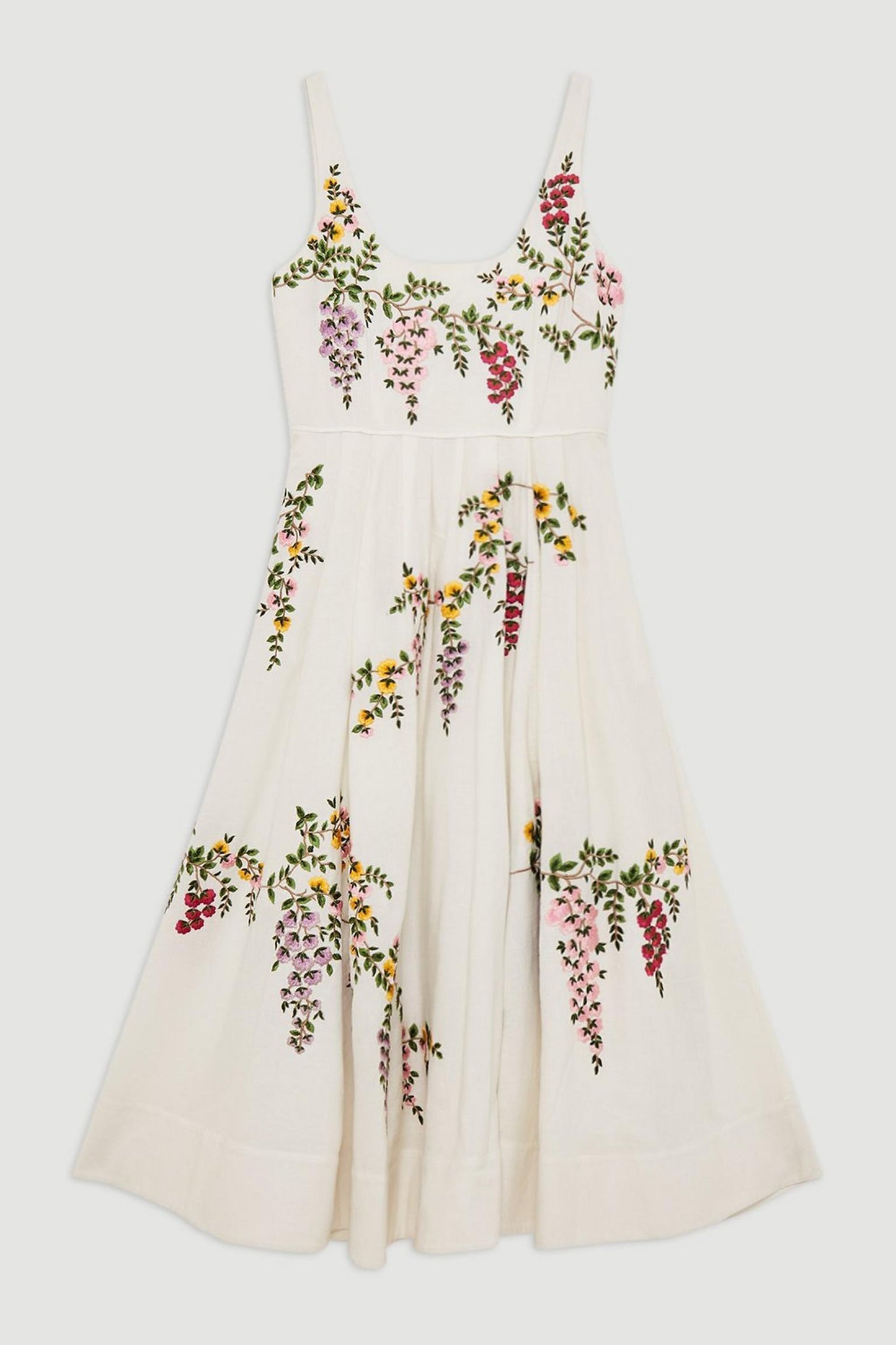 Floral Embroidered Maxi Dress