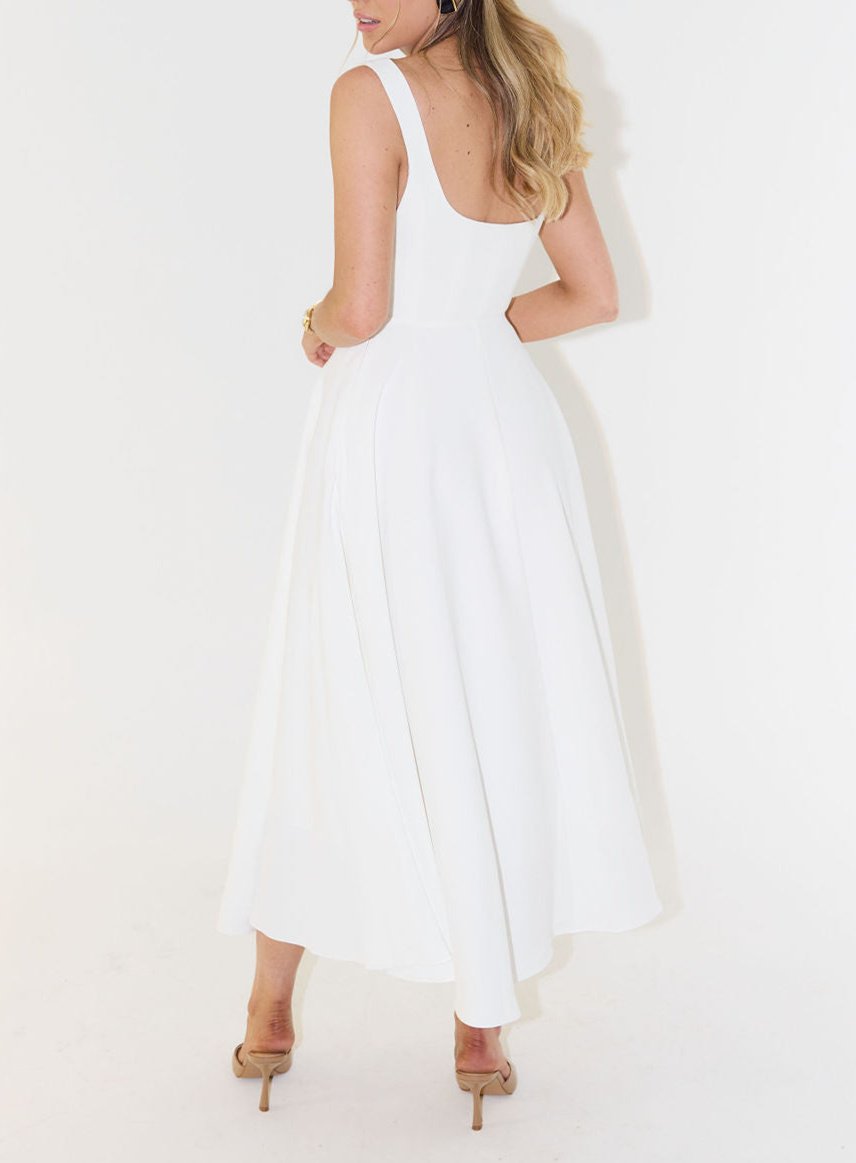 Simple white dress