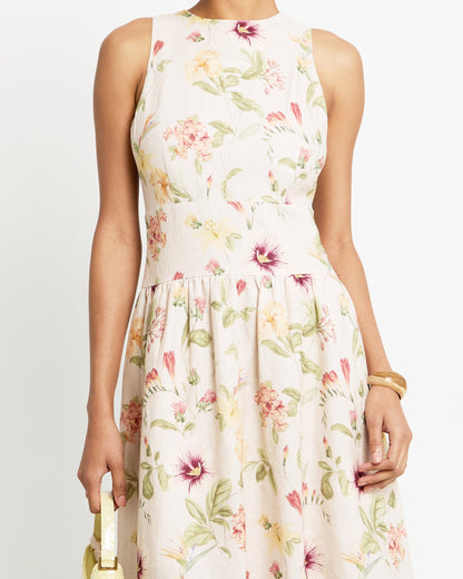 Sleeveless Backless Bowknot Maxi Dress