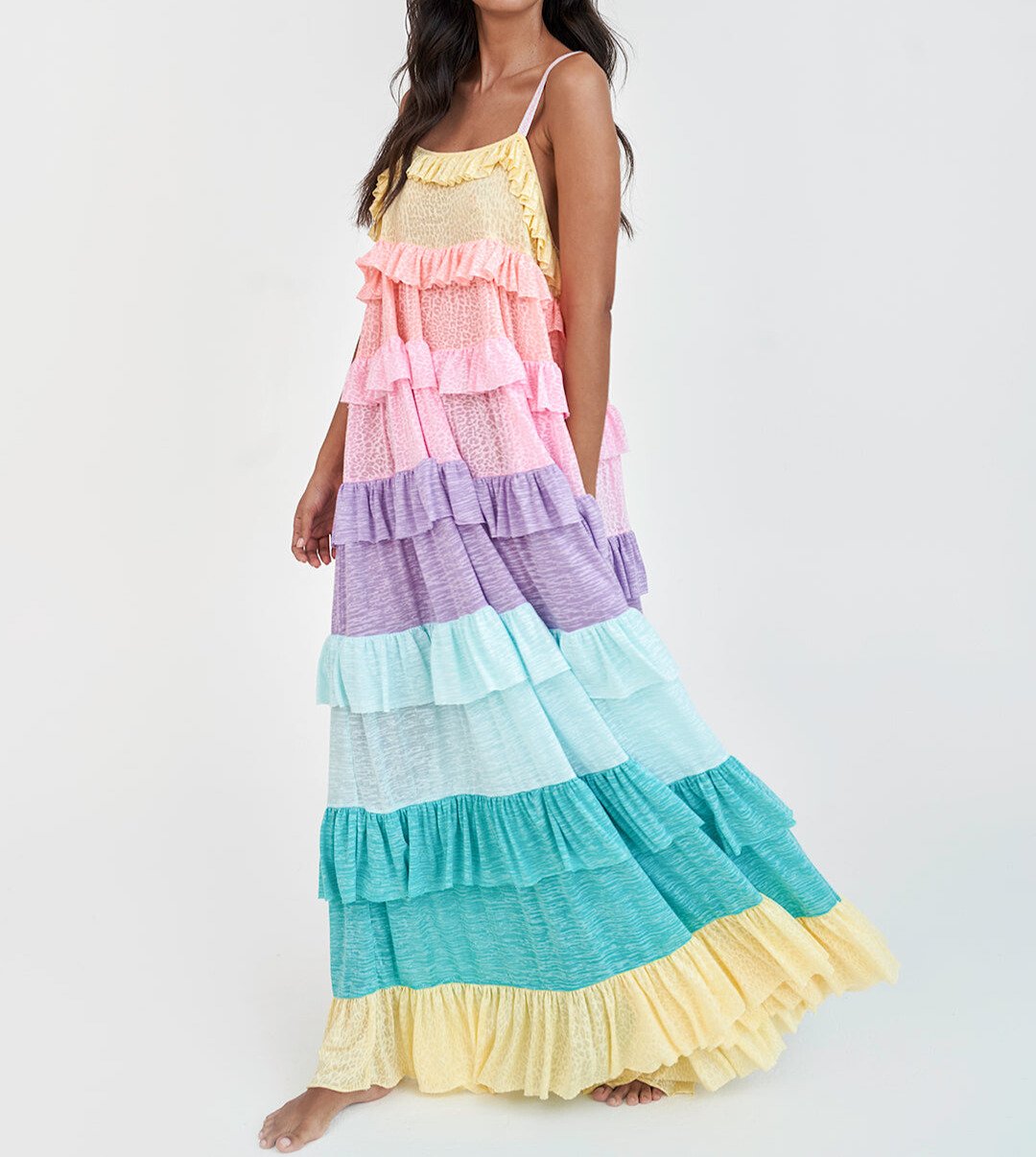 Rainbow maxi dress