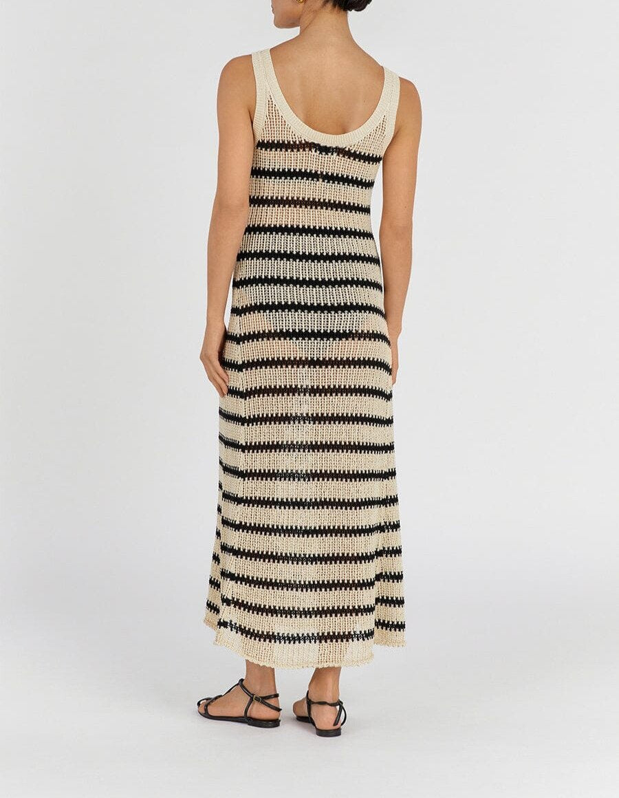 Casual Striped Maxi Dress