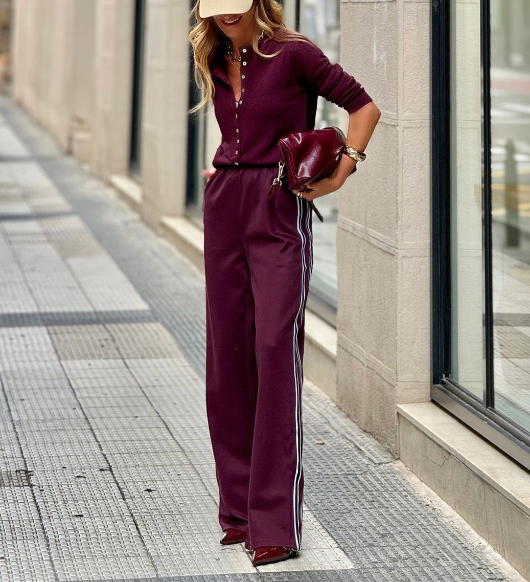 Purple Button Suit