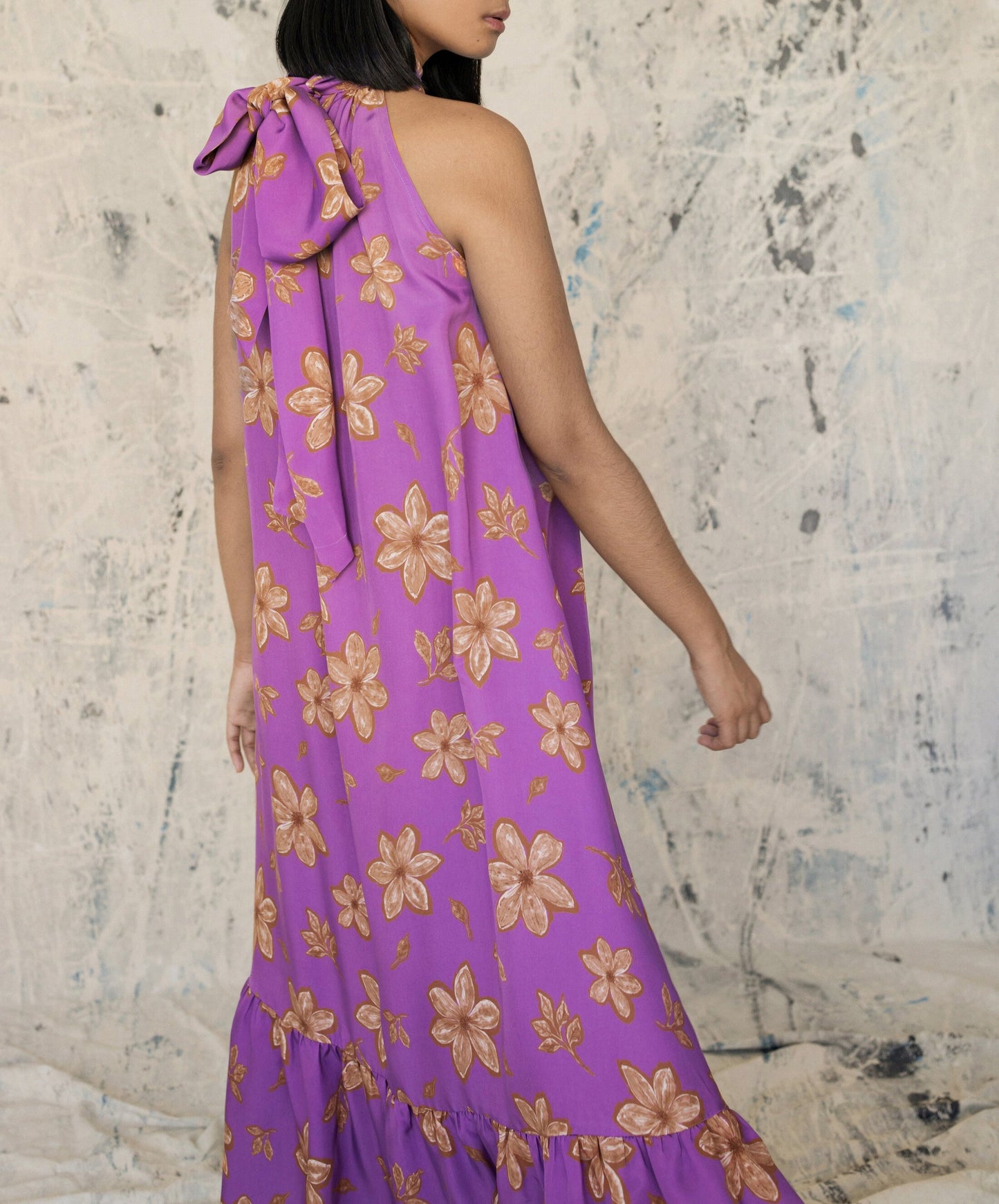 Purple maxi dress