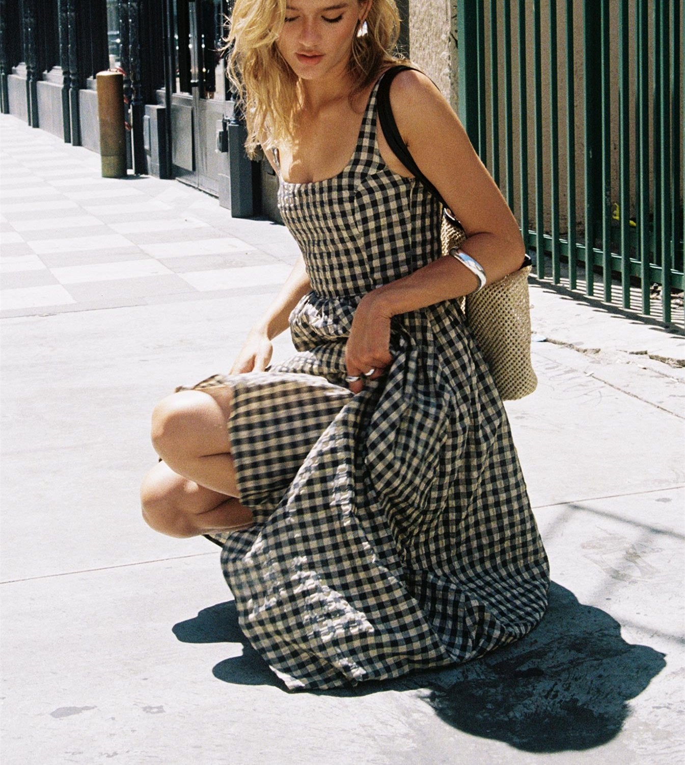 Halter Plaid Fall Dress