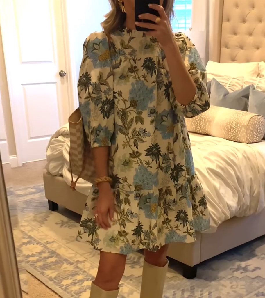 Ruffled Flower Dress