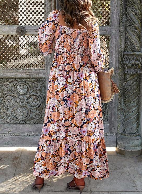 Long Sleeve Floral Dress