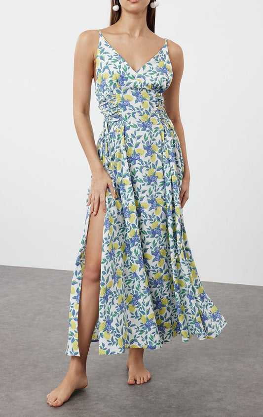 Floral Halter Dress