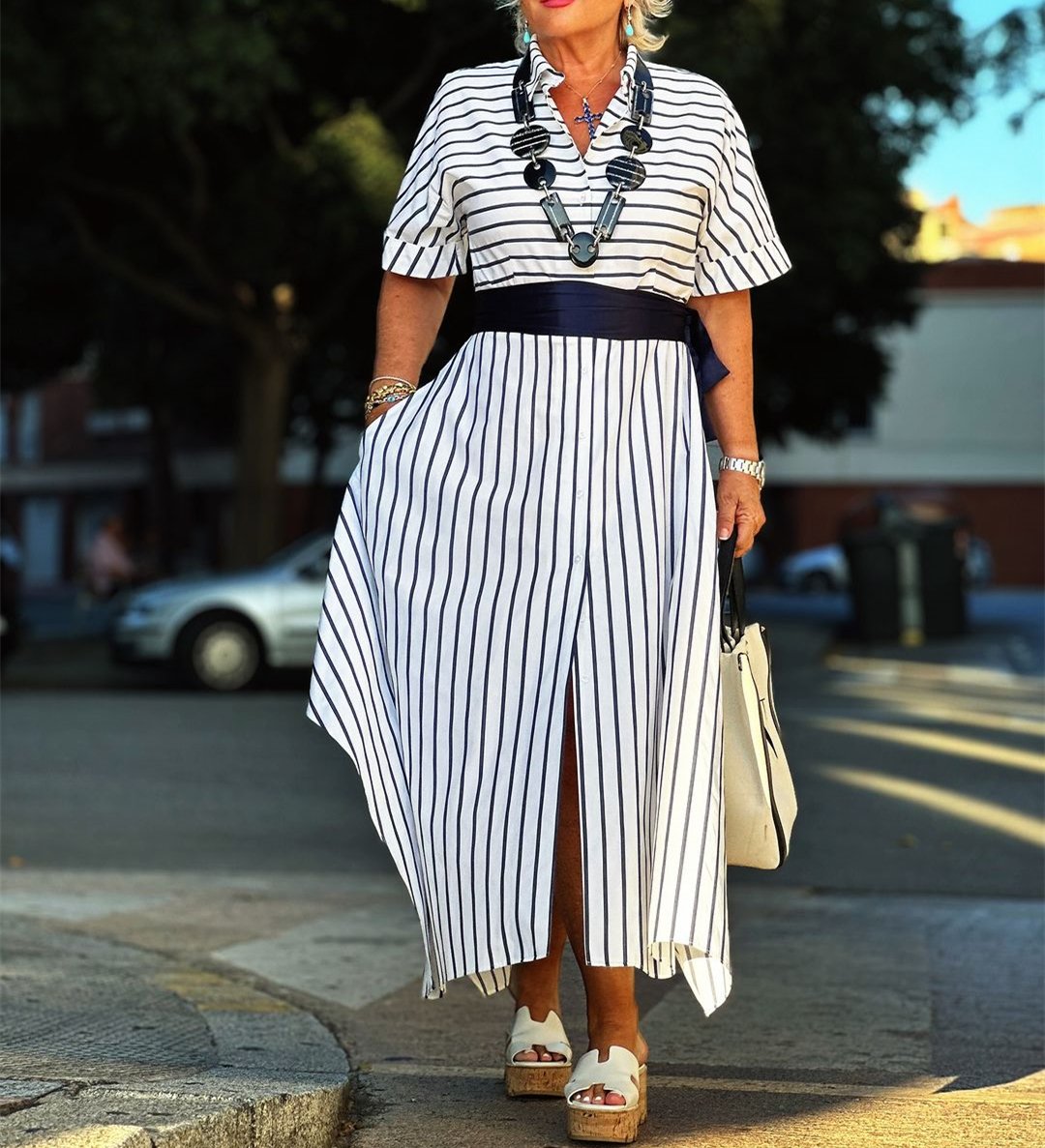 Horizontal Striped Dress