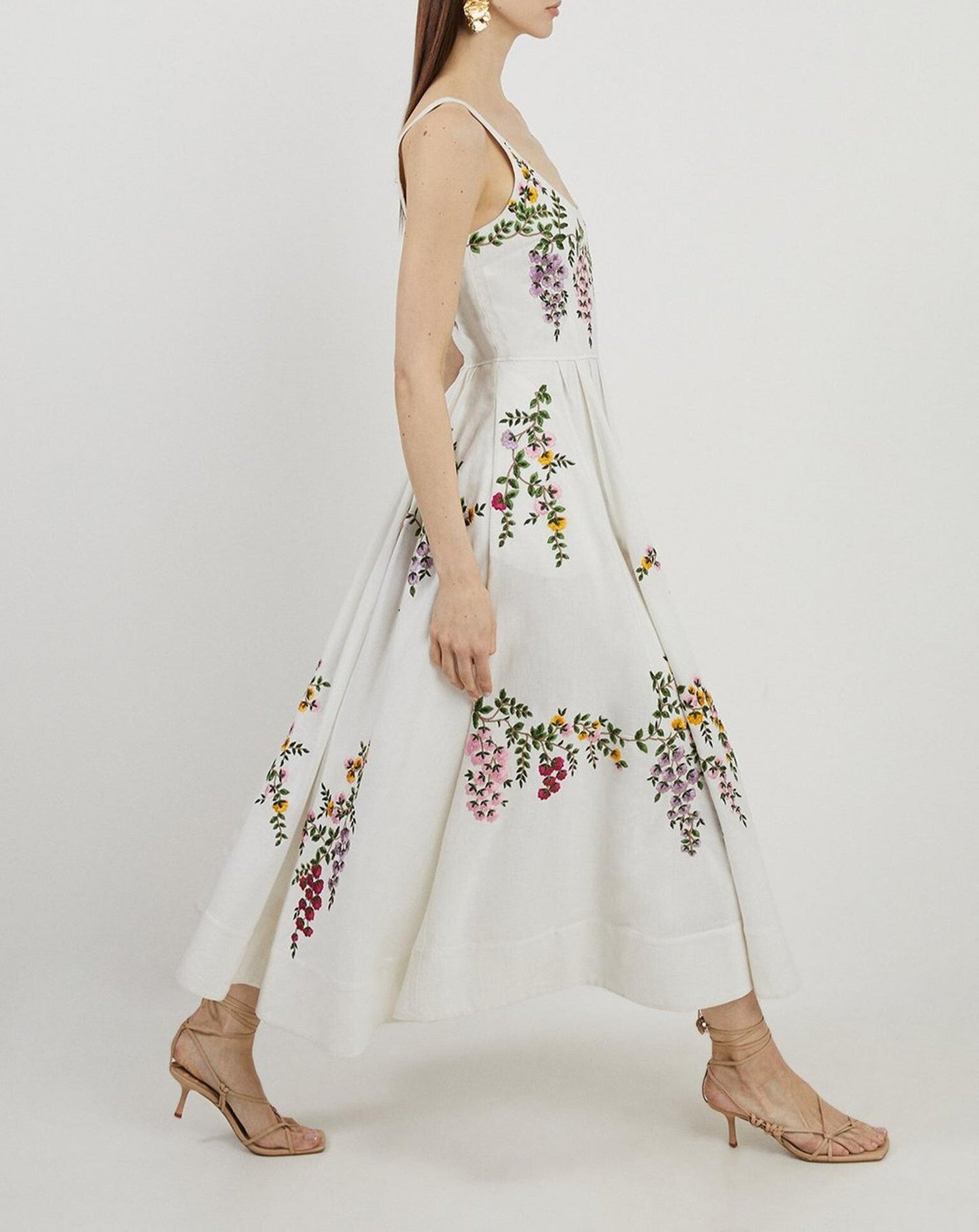 Floral Embroidered Maxi Dress