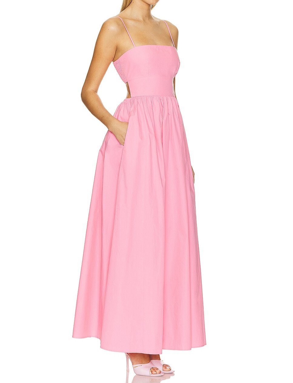 Pink Halter Maxi Dress