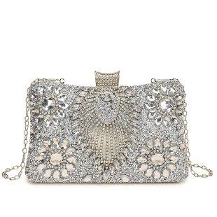 Diamond-Embroidered Beaded Handbags Dinner Bags