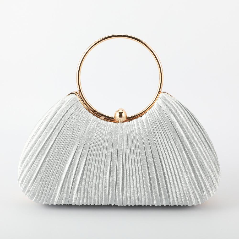 Silk Pleated Handbags Dinner Bags