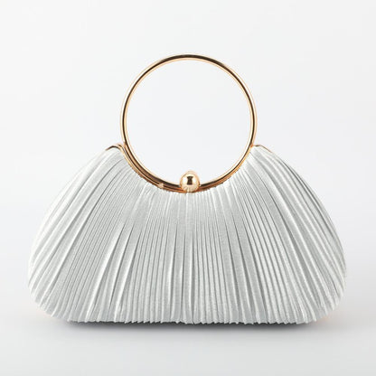 Silk Pleated Handbags Dinner Bags