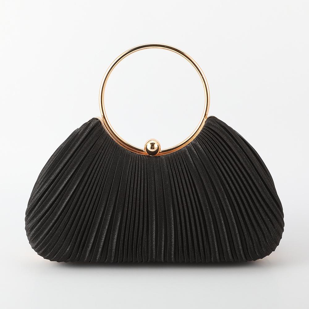 Silk Pleated Handbags Dinner Bags