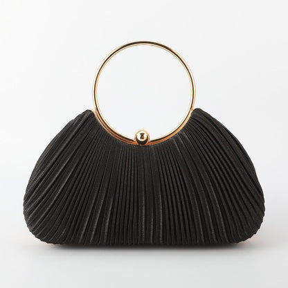 Silk Pleated Handbags Dinner Bags