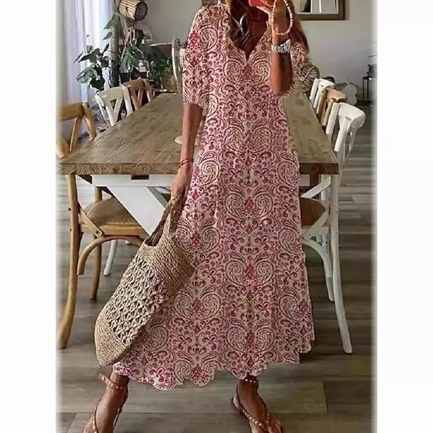 Hot Floral Casual Maxi Dress