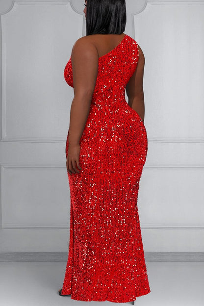 Holiday Party Sequin Maxi Dress