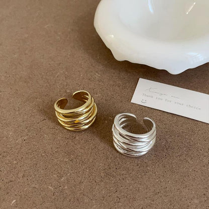 Multi-Layer Metal Wrap Open End Ring