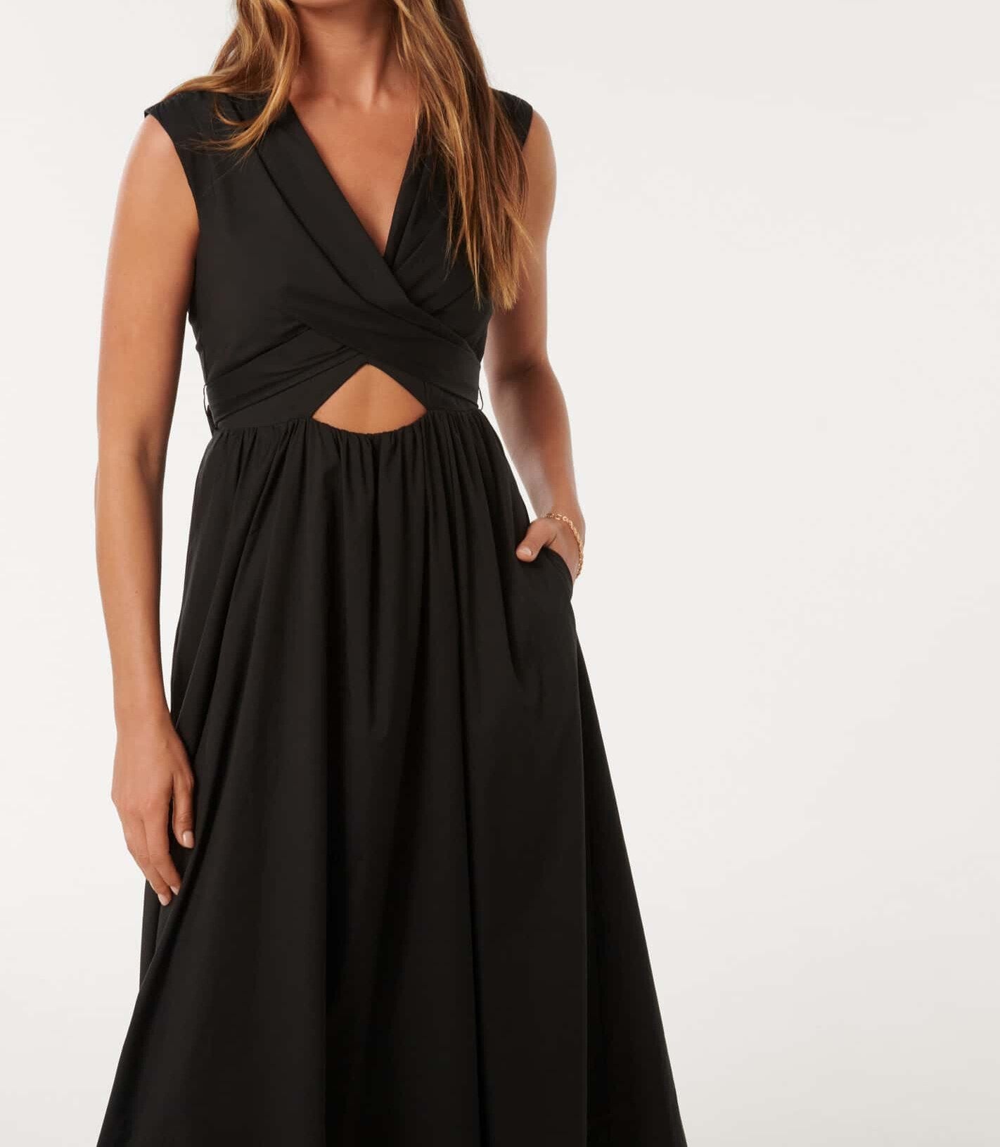 Black Cutout Long Dress