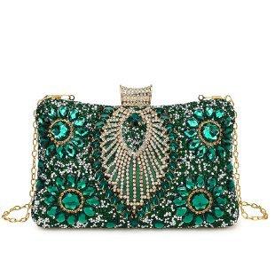 Diamond-Embroidered Beaded Handbags Dinner Bags