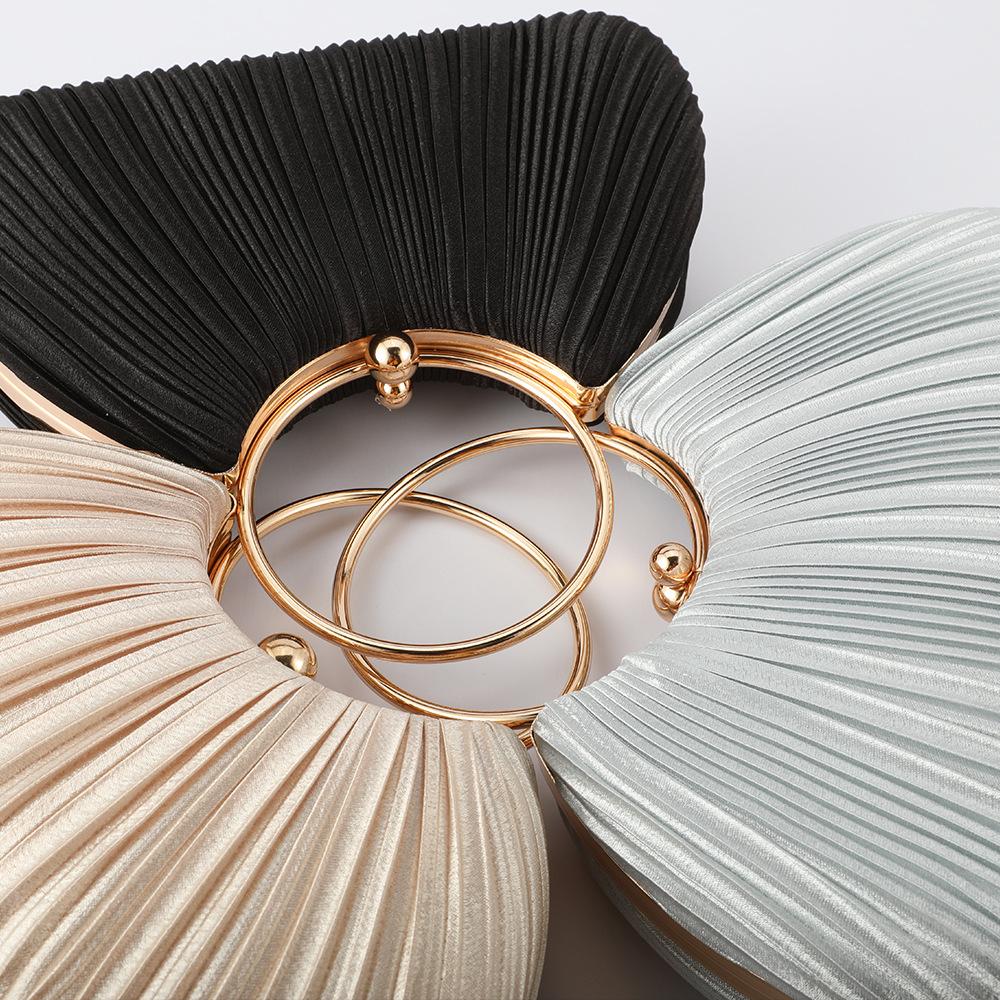 Silk Pleated Handbags Dinner Bags