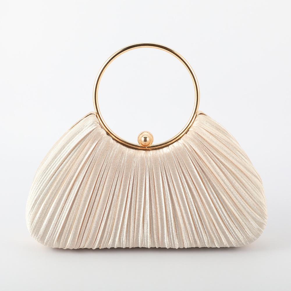 Silk Pleated Handbags Dinner Bags