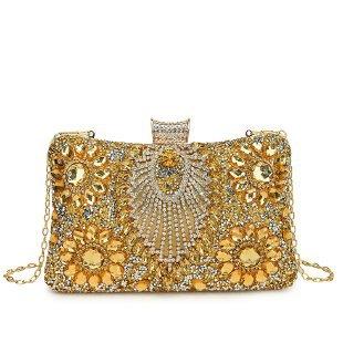 Diamond-Embroidered Beaded Handbags Dinner Bags