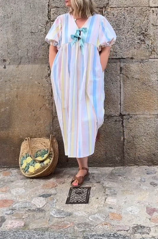 Striped maxi dress