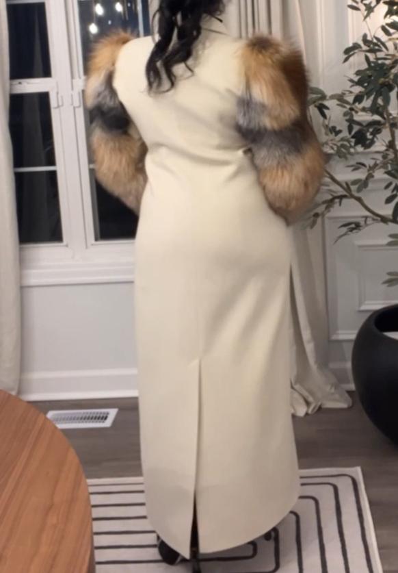 Eco-friendly Fur Stitching Coat