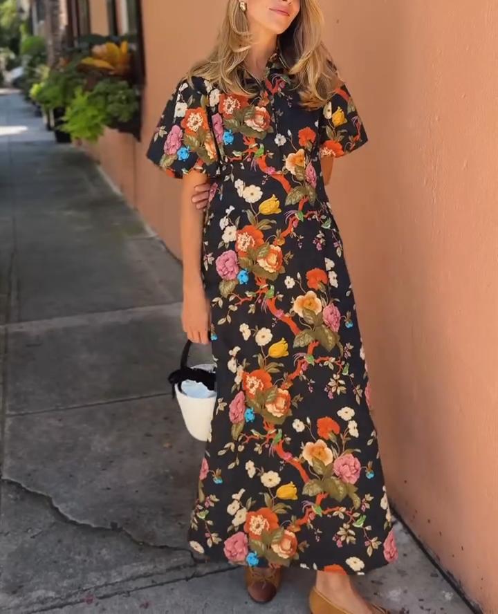 Fall daily floral dresses